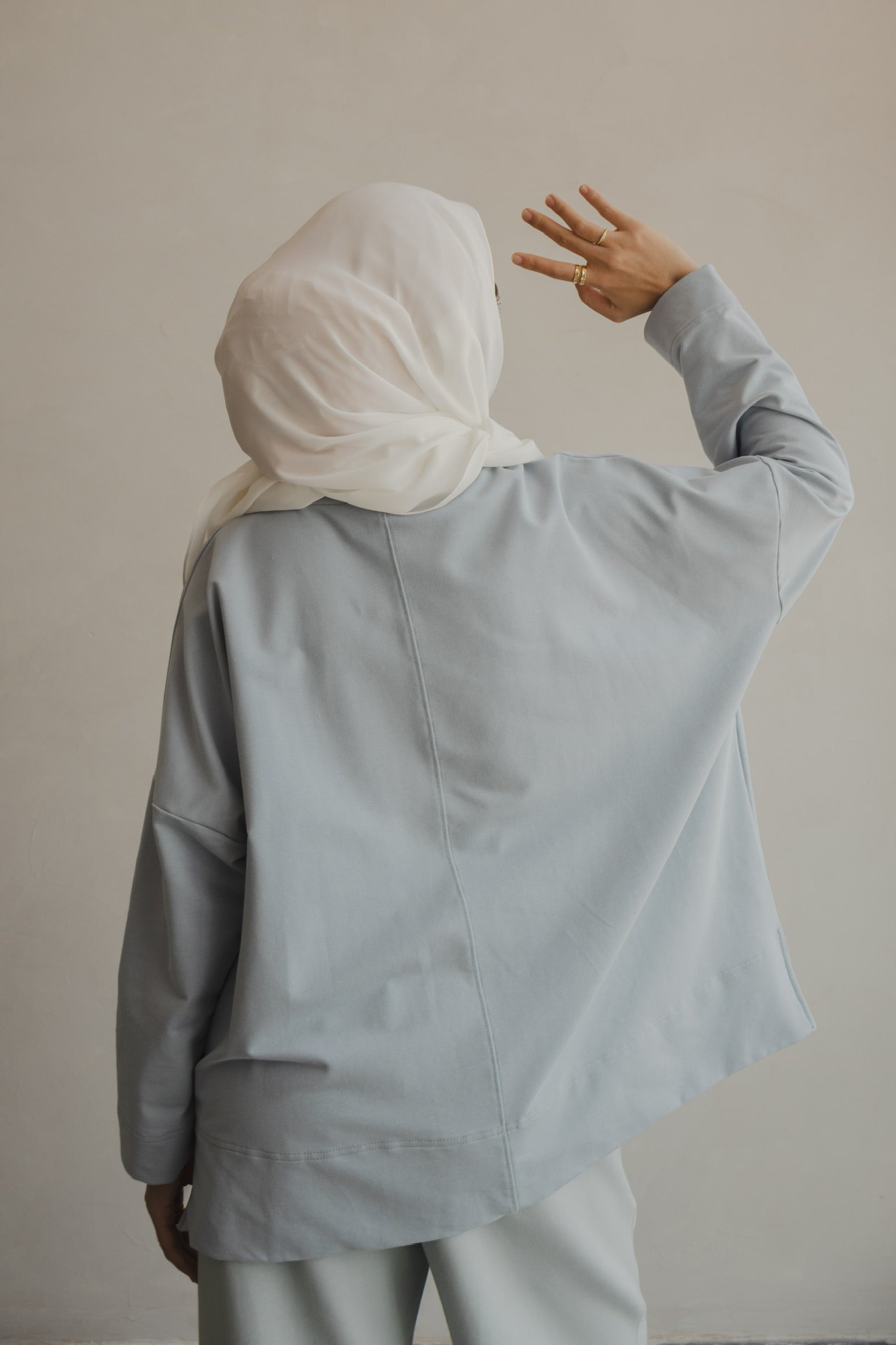 At Ease Tee in Sky Blue
