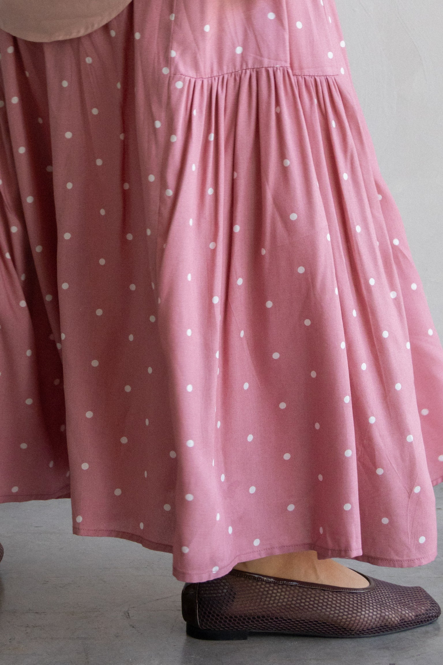 Weekender Dotty Skirt in Blushberry