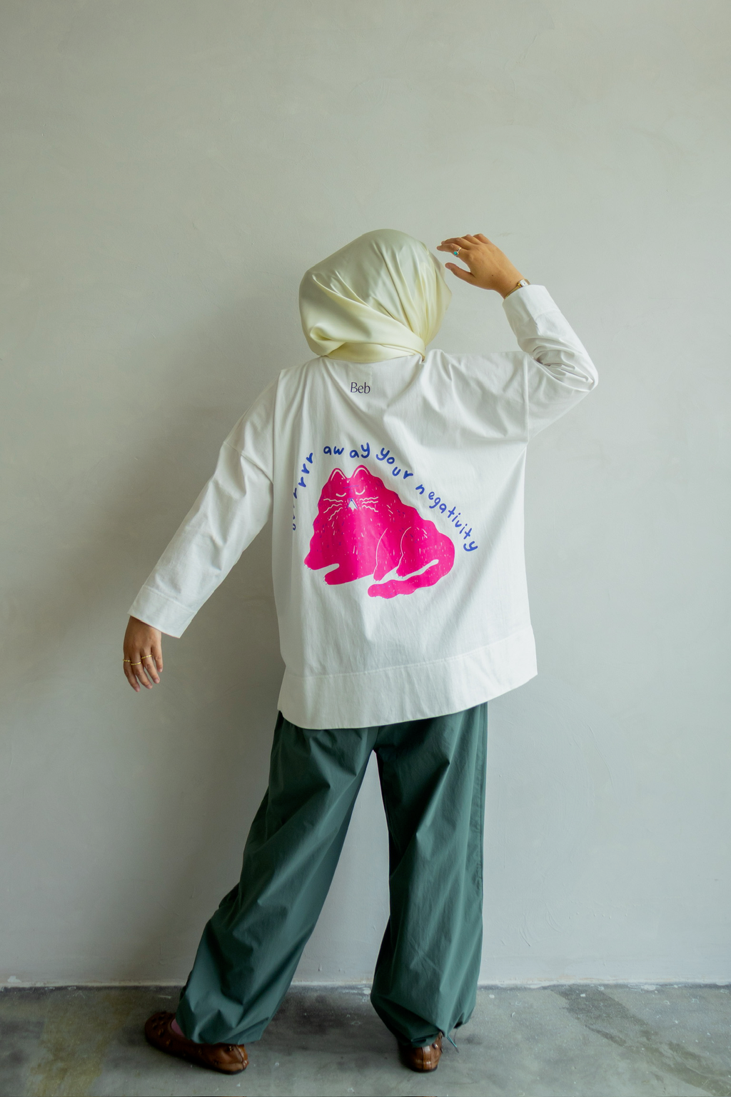 Kitty Beb Tee in White