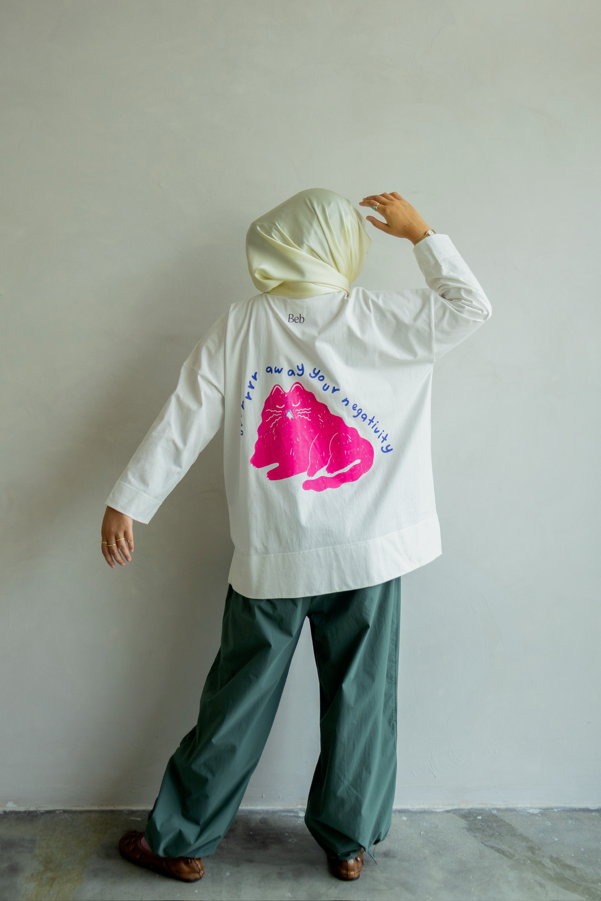 Kitty Beb Tee in White