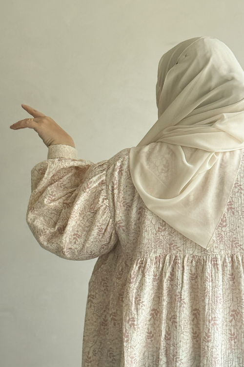Amalfi Muslin Dress in Ink Bloom