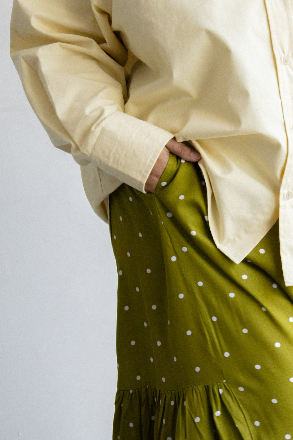 Weekender Dotty Skirt in Matcha