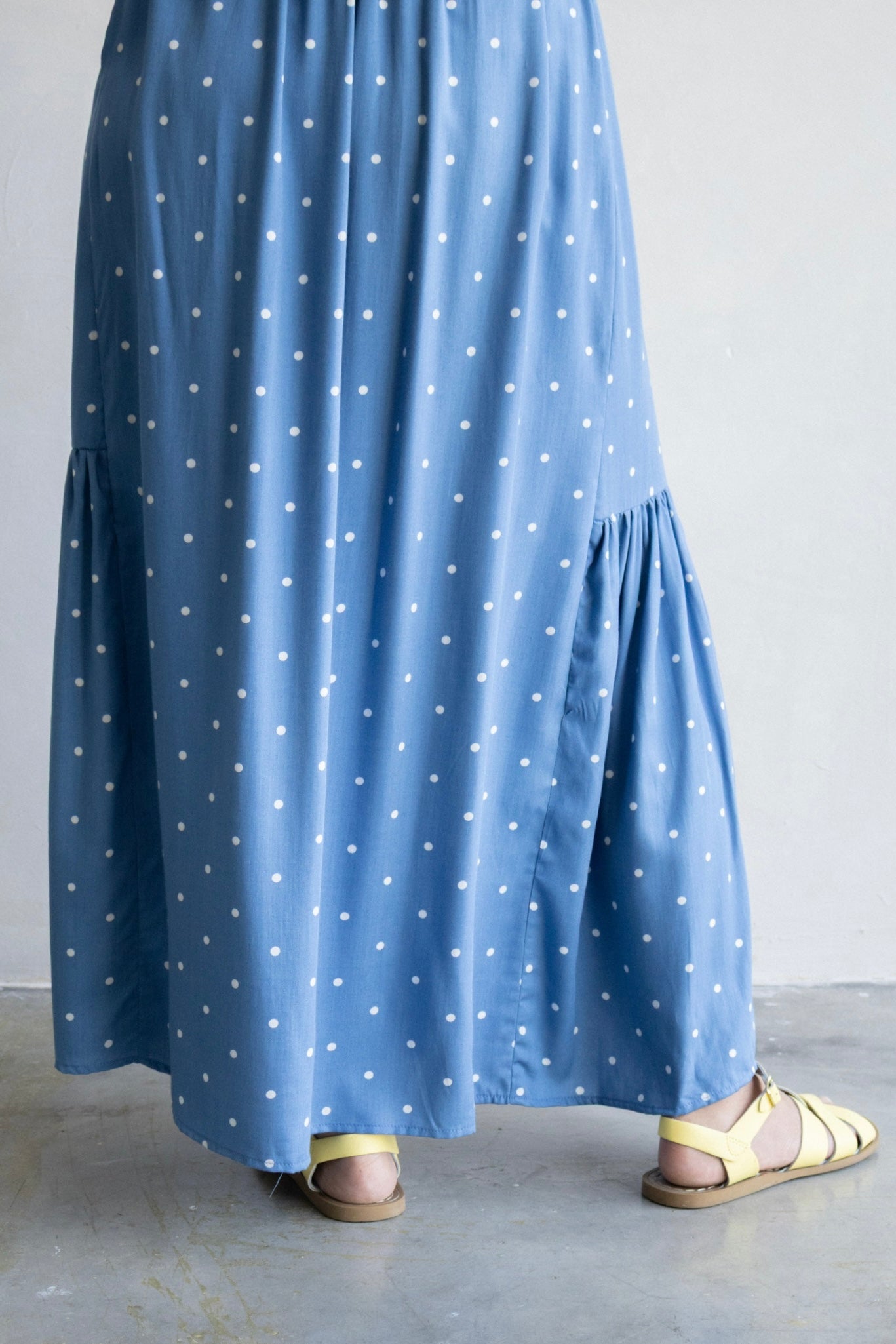 Weekender Dotty Skirt in Bluebell