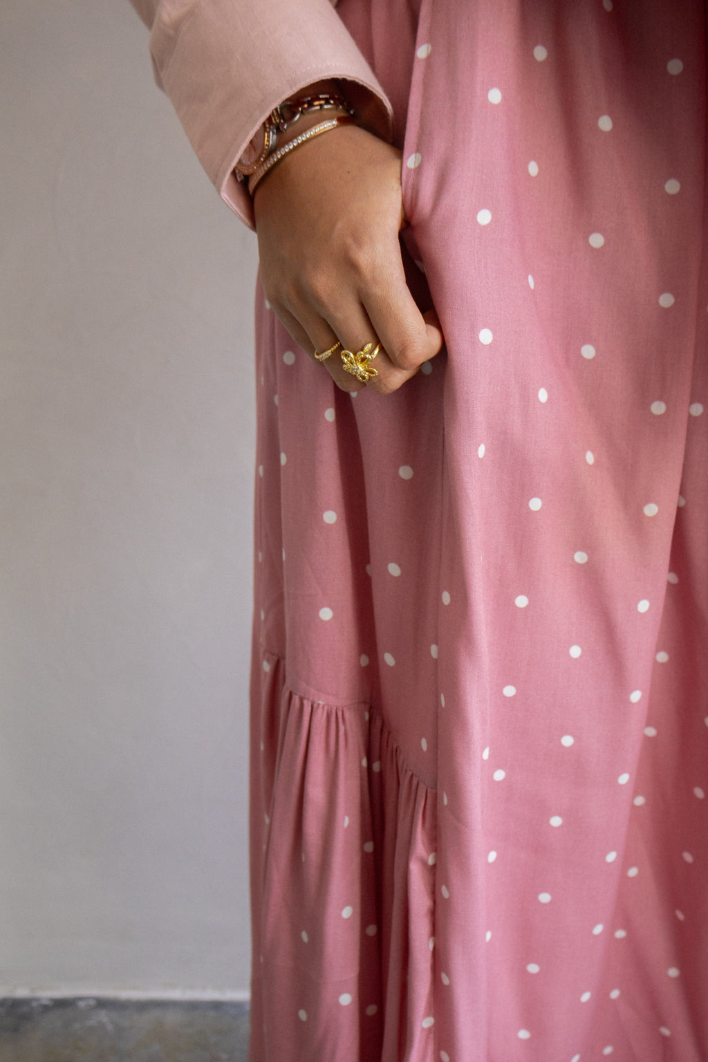 Weekender Dotty Skirt in Blushberry