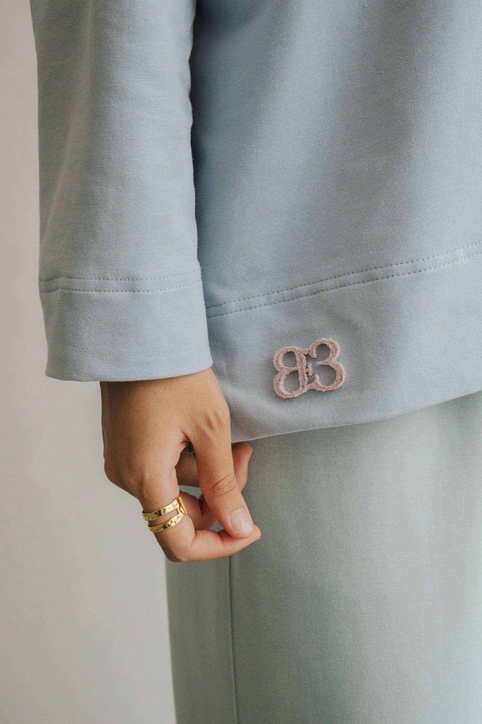 At Ease Tee in Sky Blue