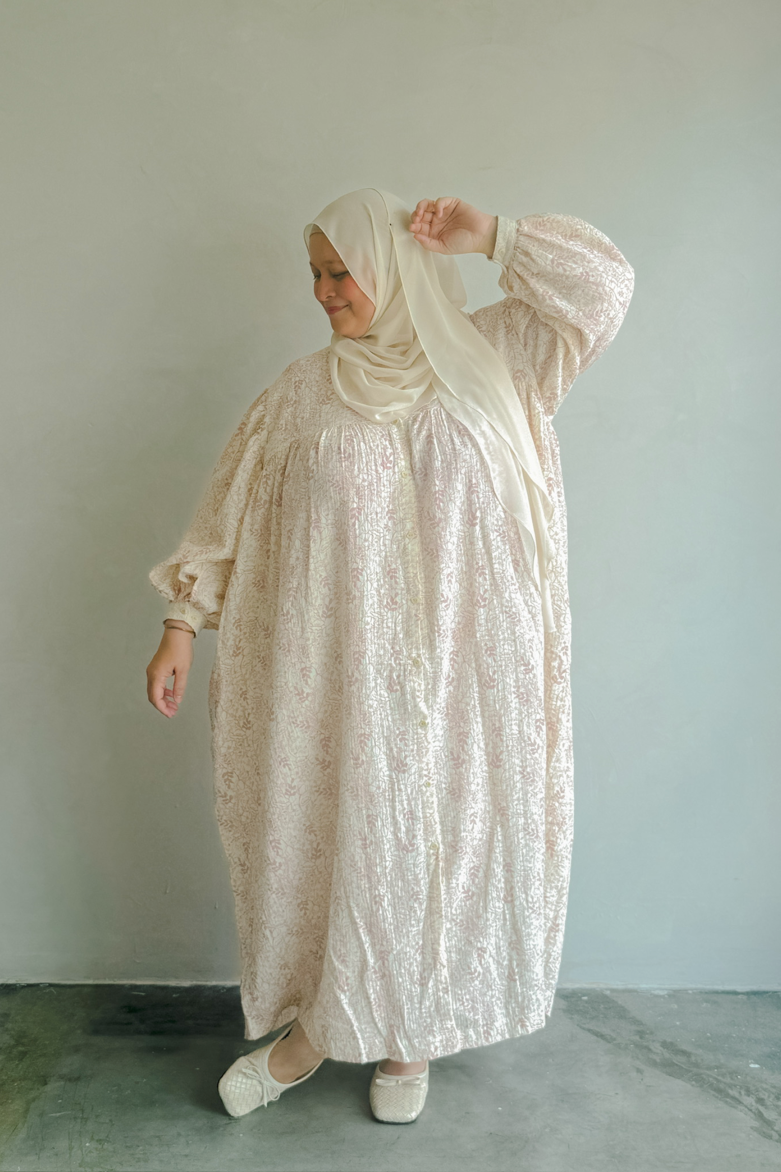 Amalfi Muslin Dress in Ink Bloom