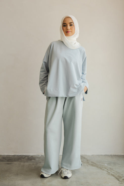 At Ease Pants in Sky Blue
