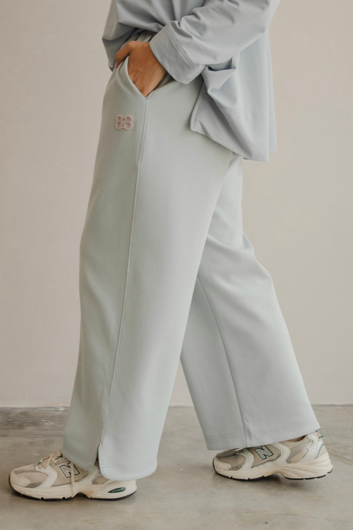 At Ease Pants in Sky Blue