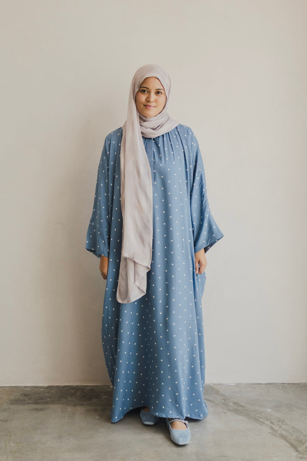 Polka Kaftan in Monday Blues