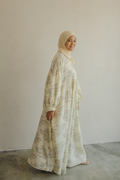 Amalfi Muslin Dress in Mono Garden
