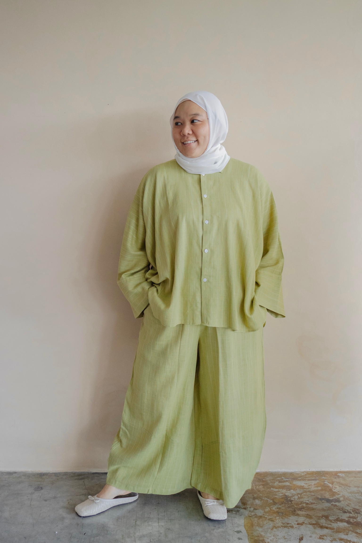 Amalfi Barrel Pants in Lemon