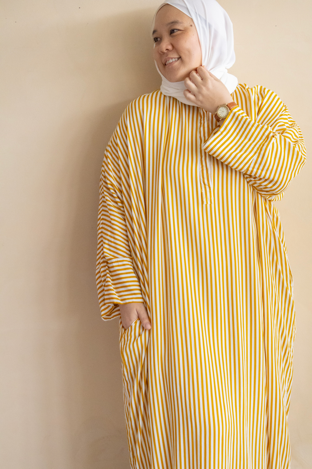 Amalfi Kaftan in Yellow Sunday