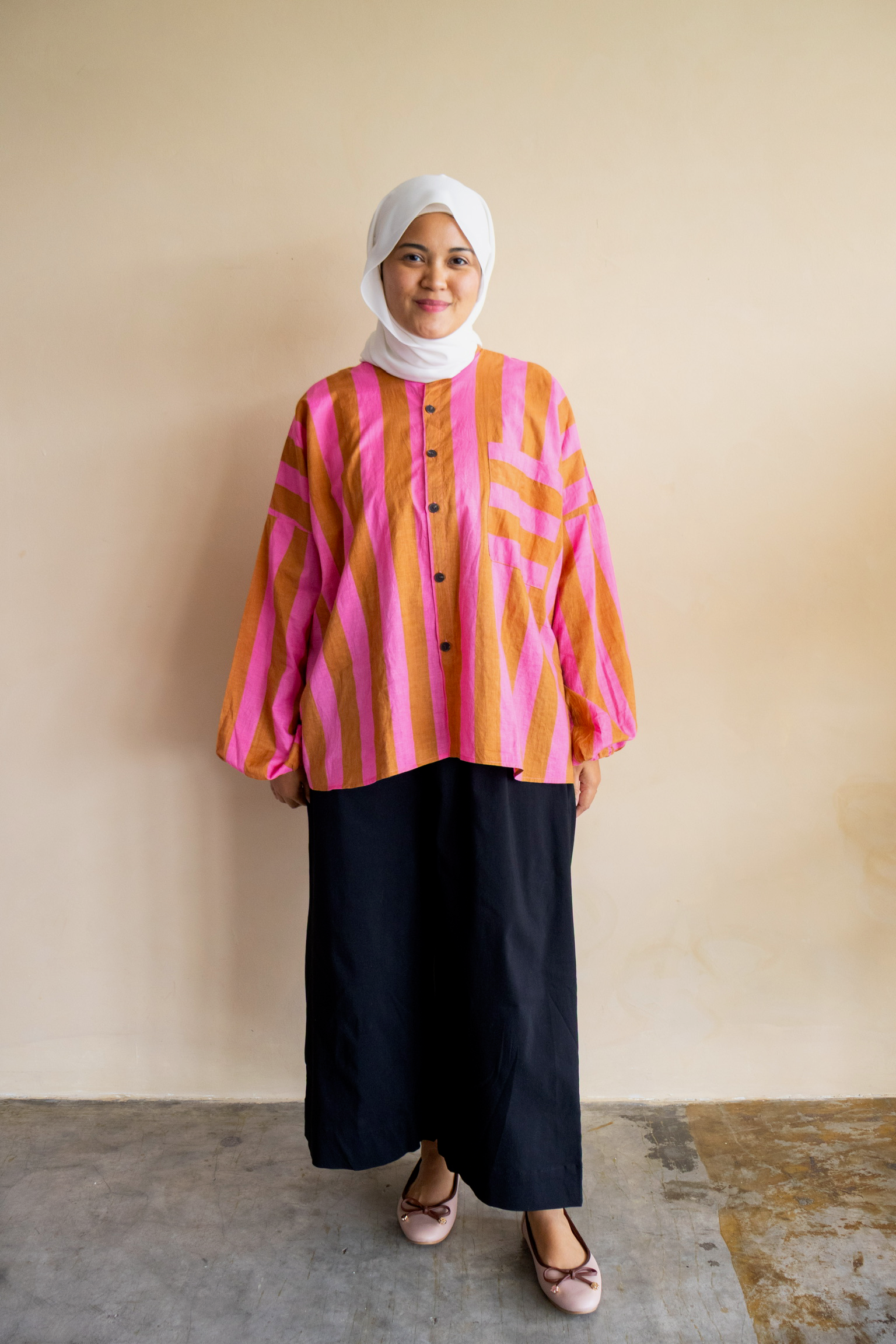 Amalfi Balloon Top in Berry Mocha