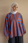 Amalfi Balloon Top in Coco Blue