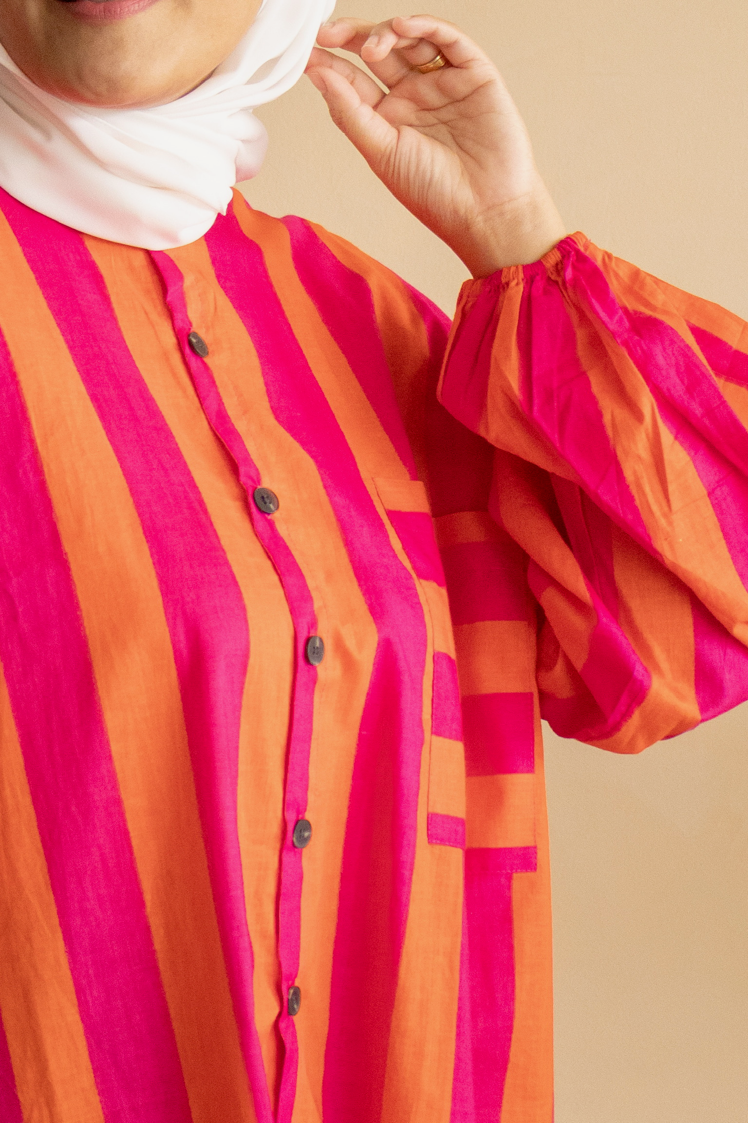 Amalfi Balloon Top in Cherry Tart