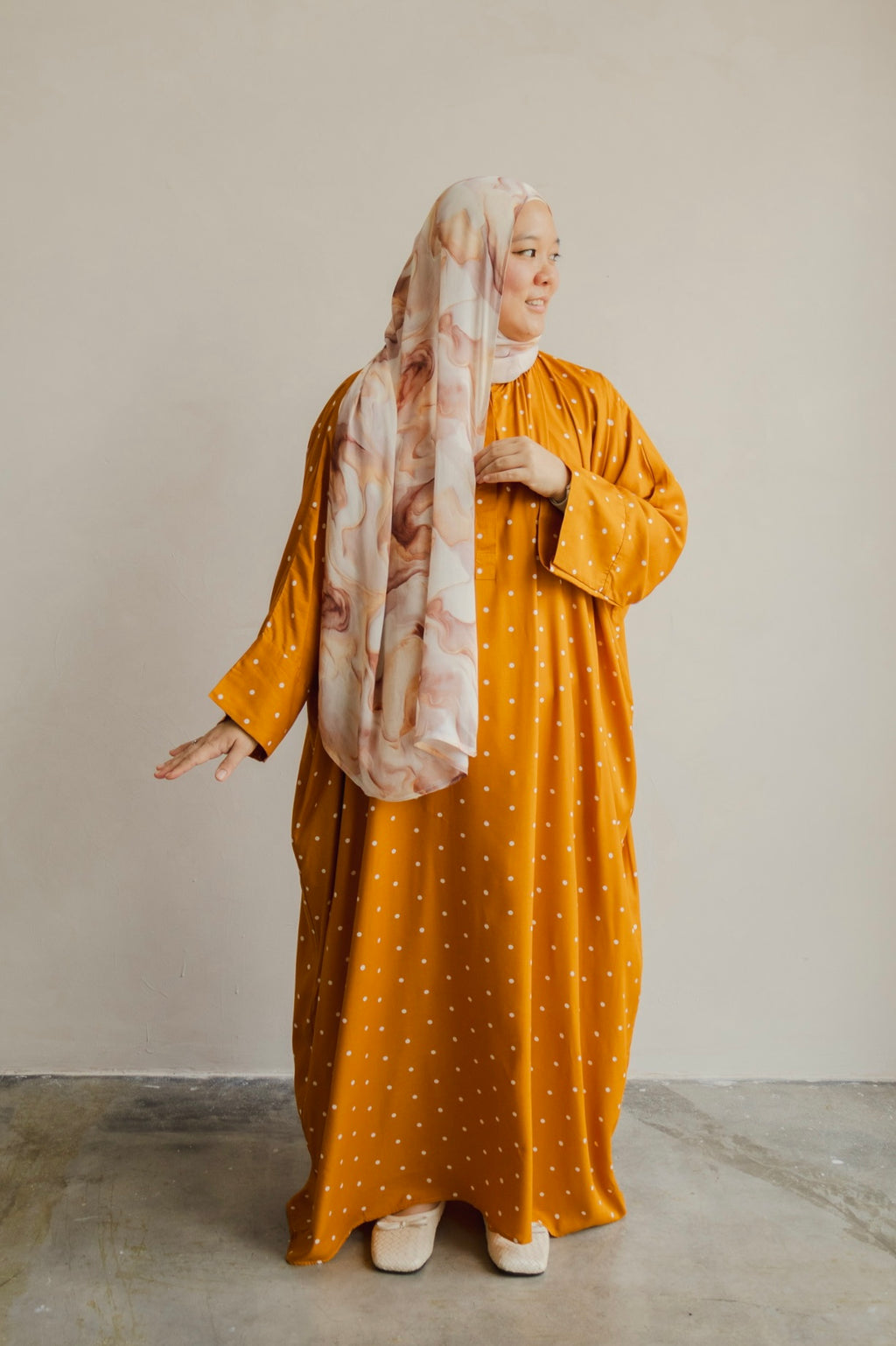 Polka Kaftan in Sunset