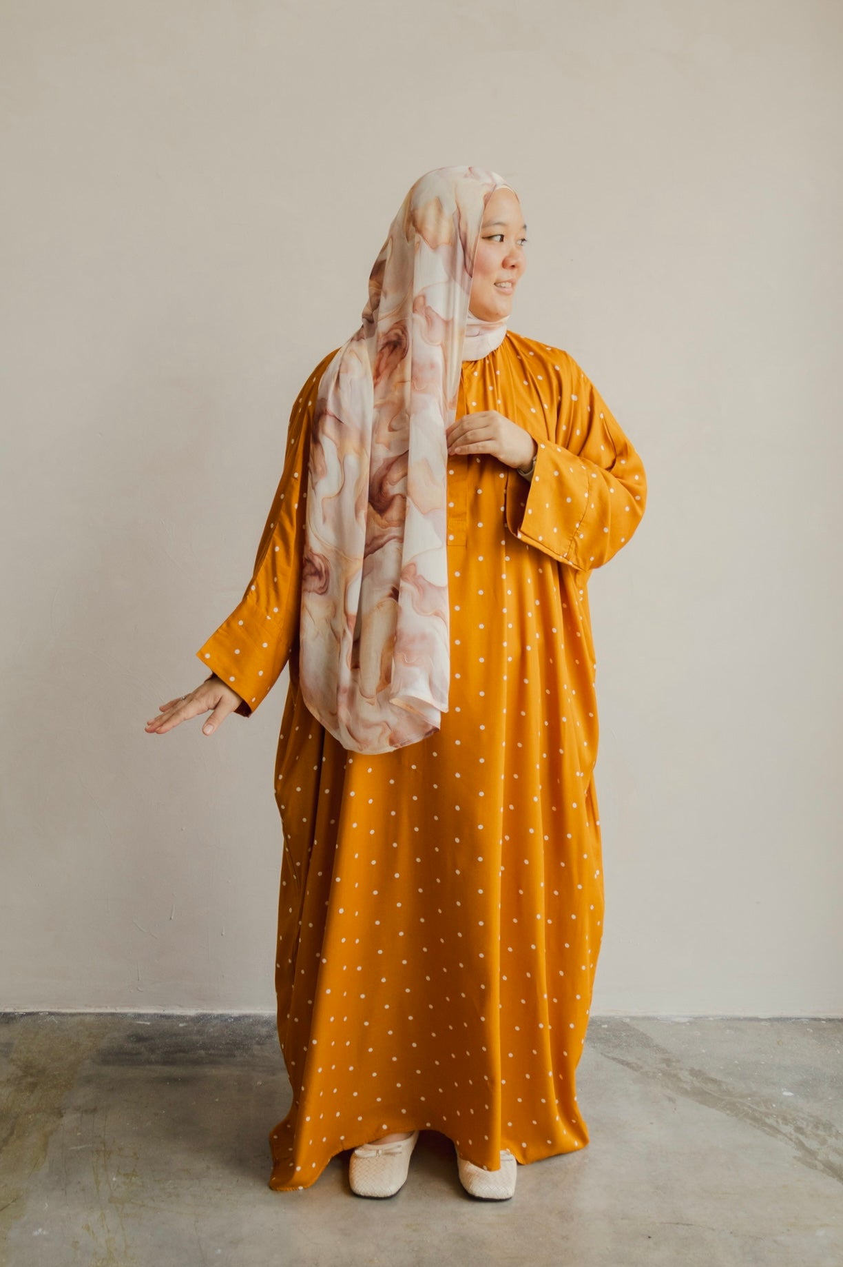 Polka Kaftan in Sunset