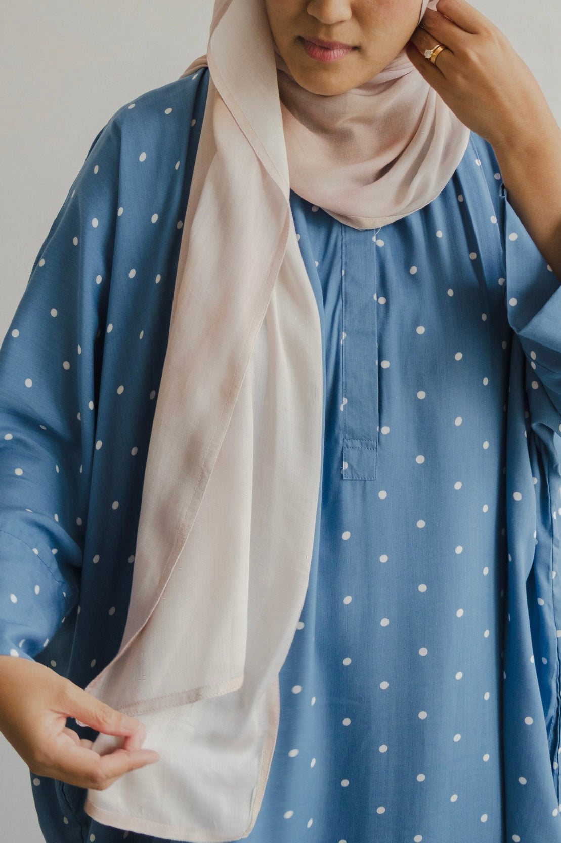Polka Kaftan in Monday Blues