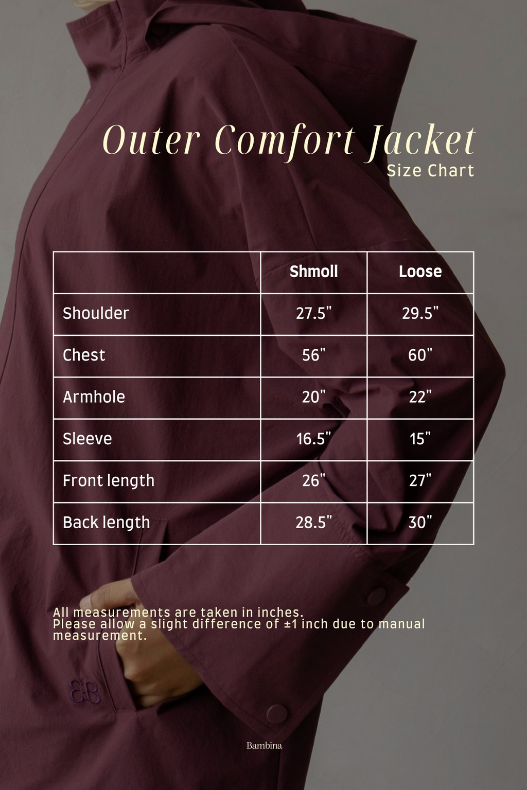 Outer Comfort Jacket in Berry Busy