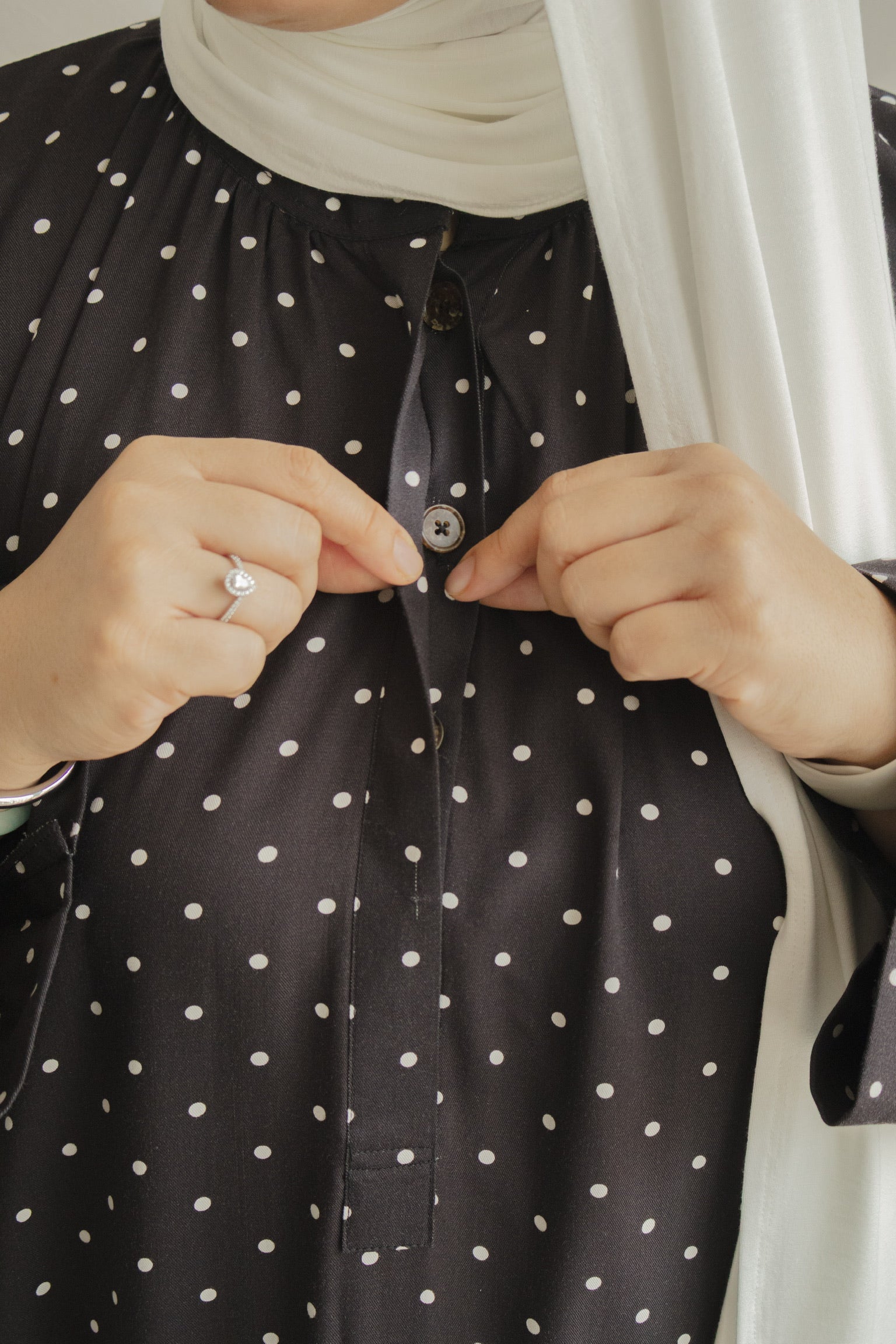 Polka Kaftan in After Midnight