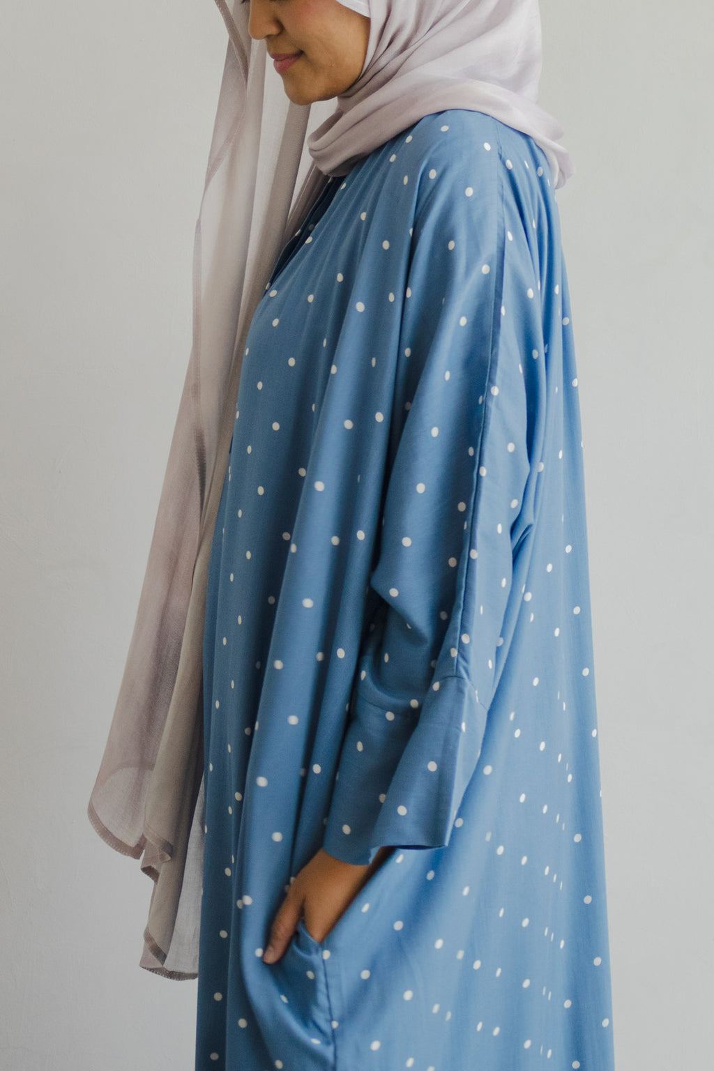 Polka Kaftan in Monday Blues