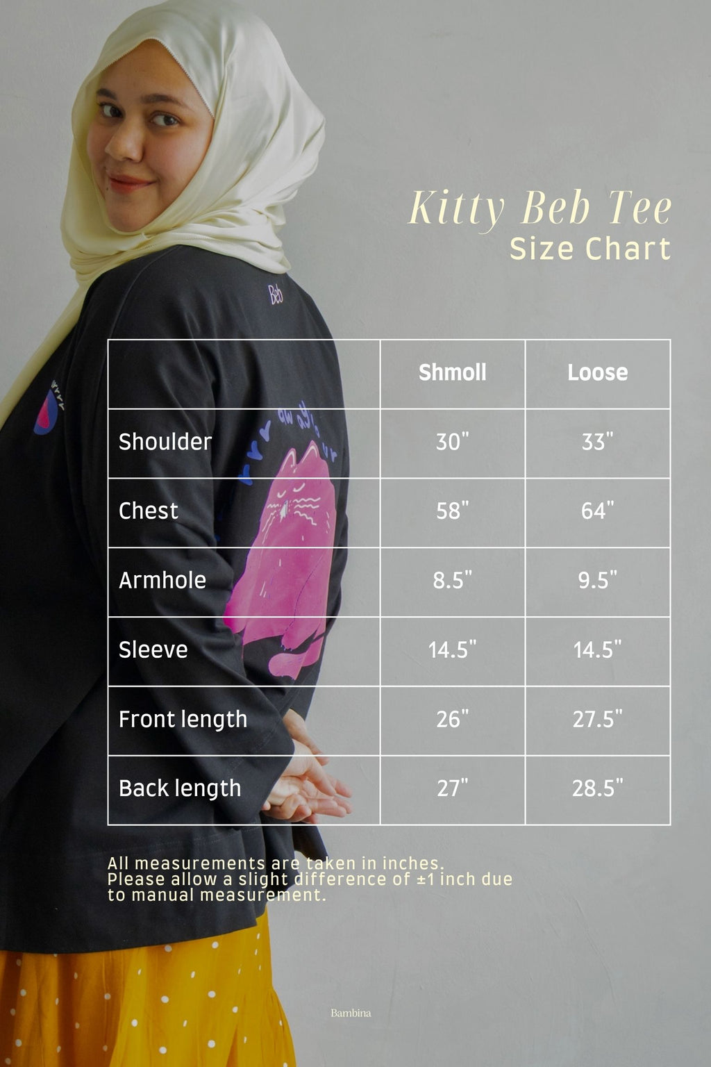 Kitty Beb Tee in Black