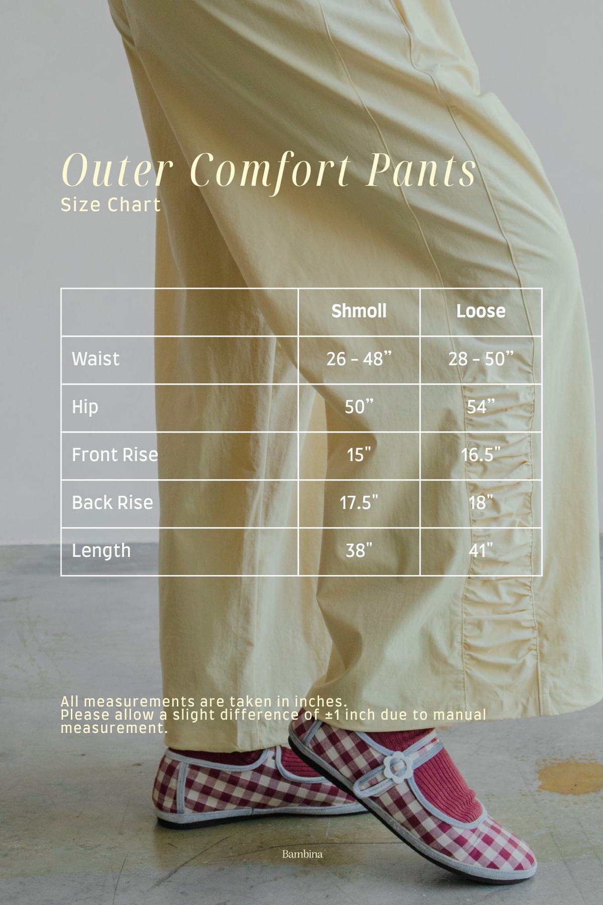 Outer Comfort Pants in Banana Pudding