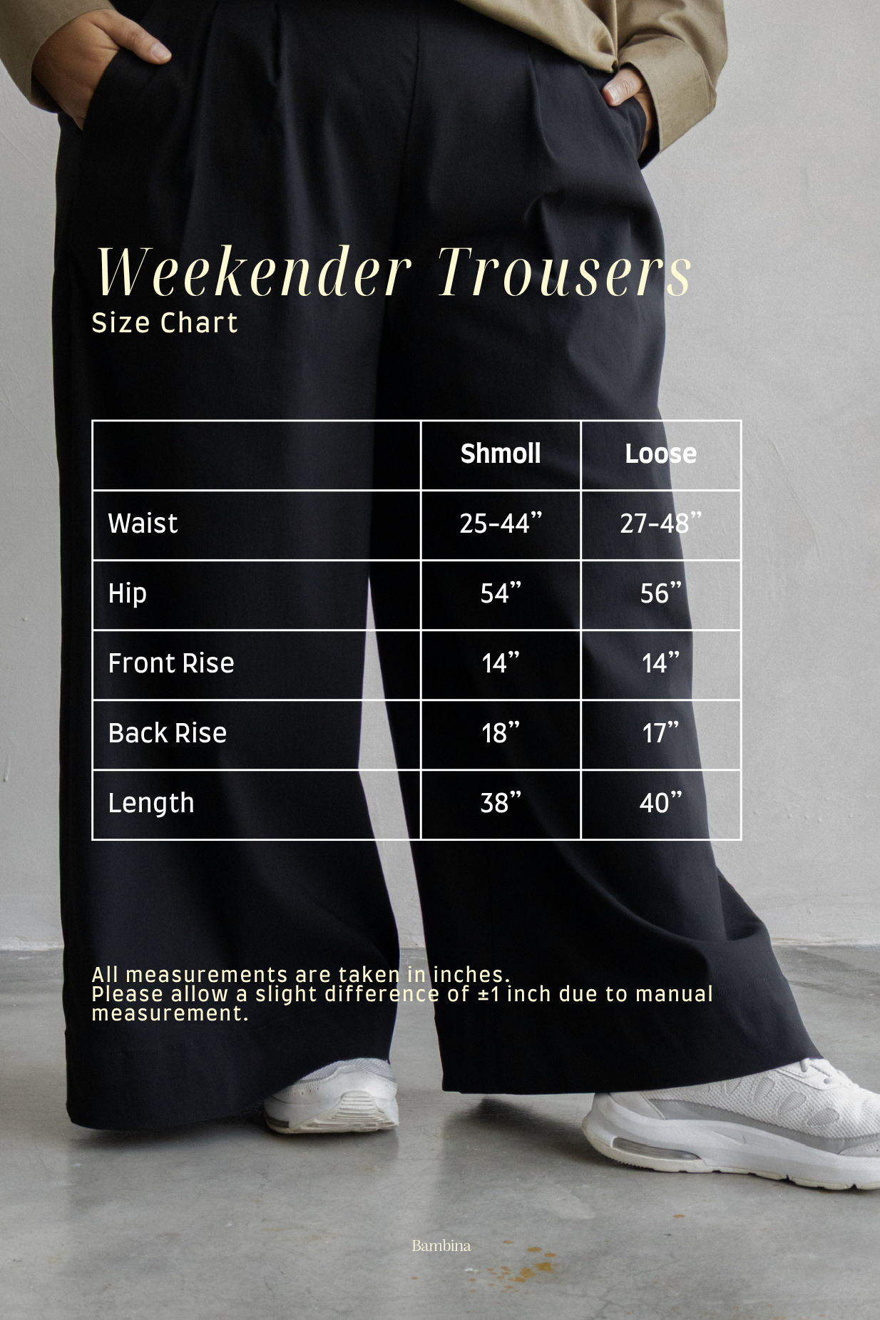 Weekender Trousers in Black