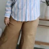 Bon-Bon Wide-Leg Trousers in Brown