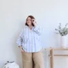 Bon-Bon Wide-Leg Trousers in Brown - Image 6