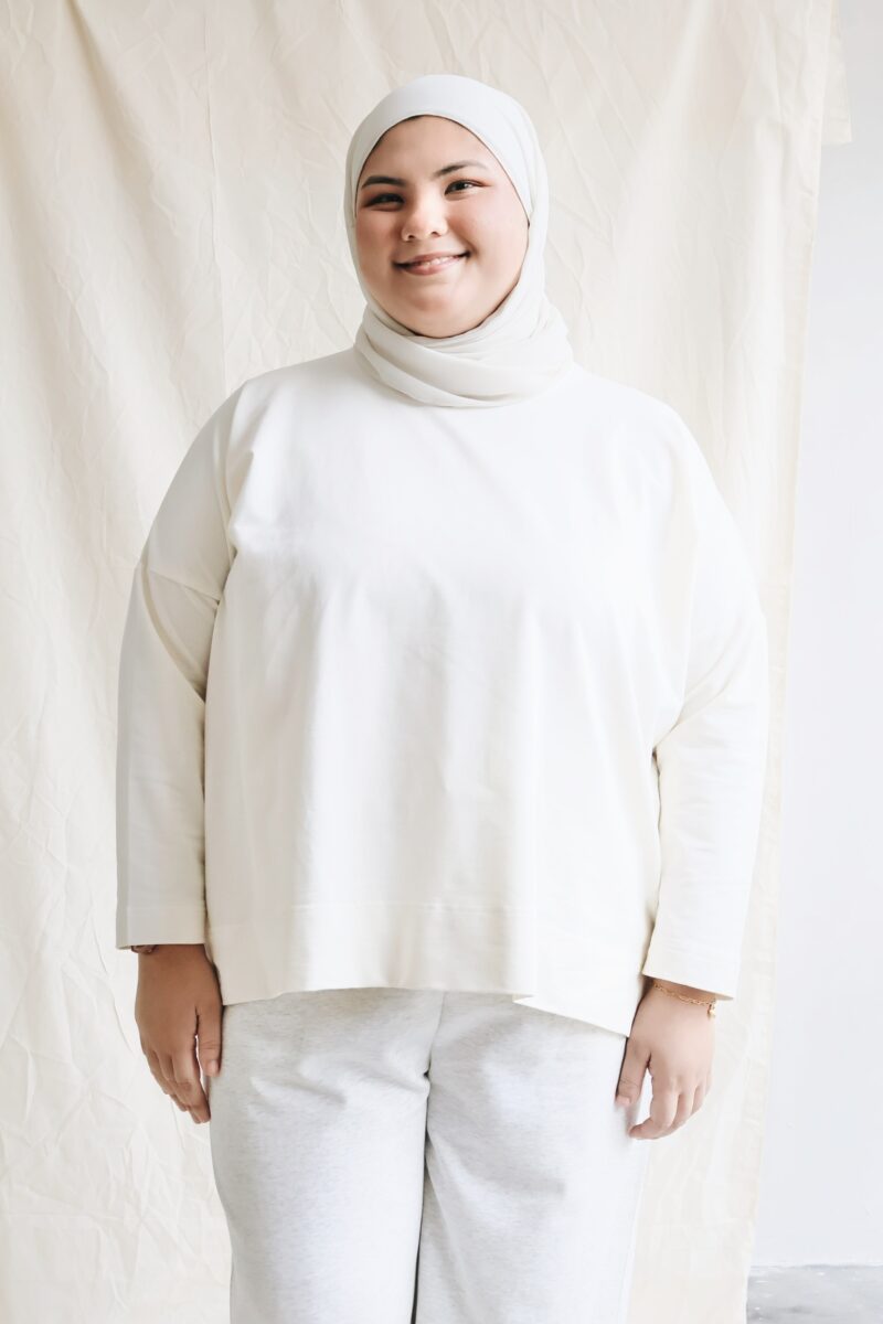 At Ease - Tees in Purity (Cream)