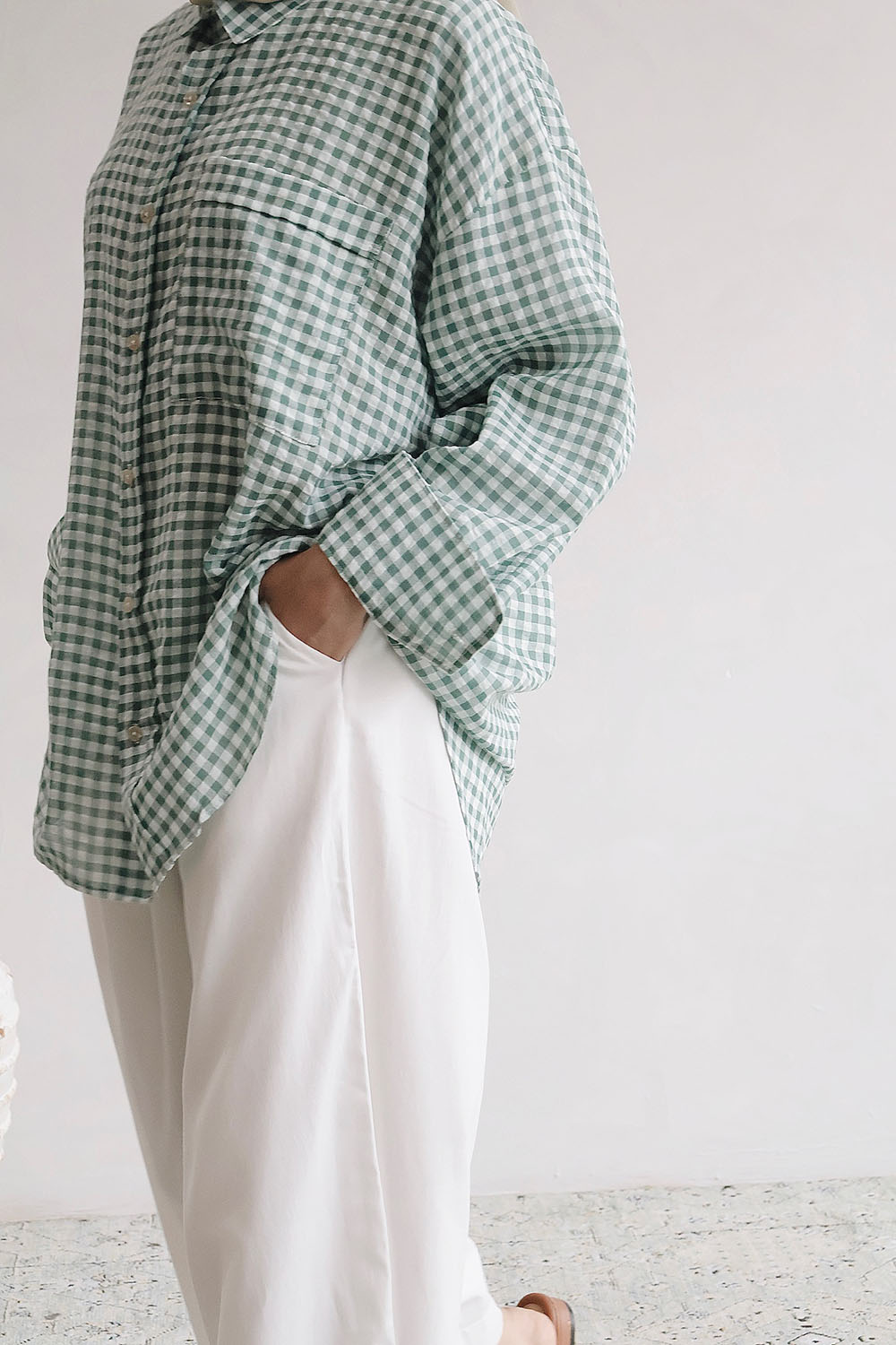 Green Gingham Shirt - Image 8