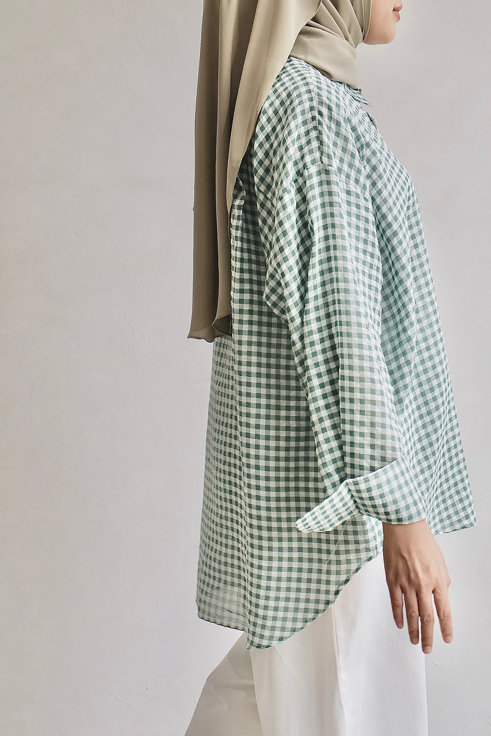 Green Gingham Shirt - Image 6