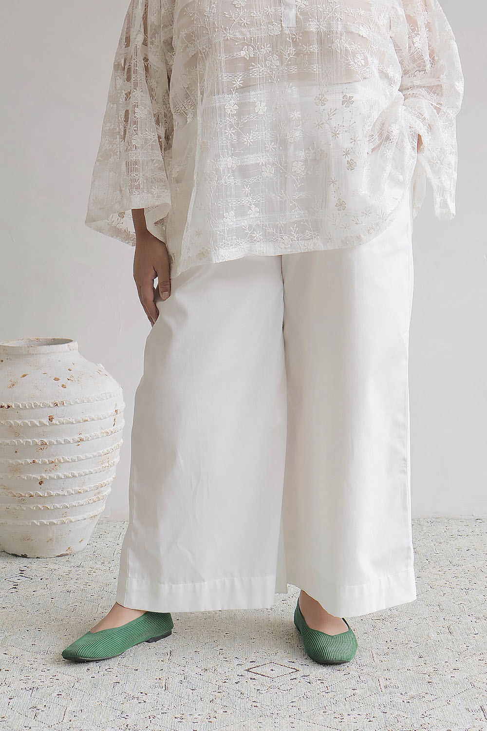 Bon-Bon Trousers in White