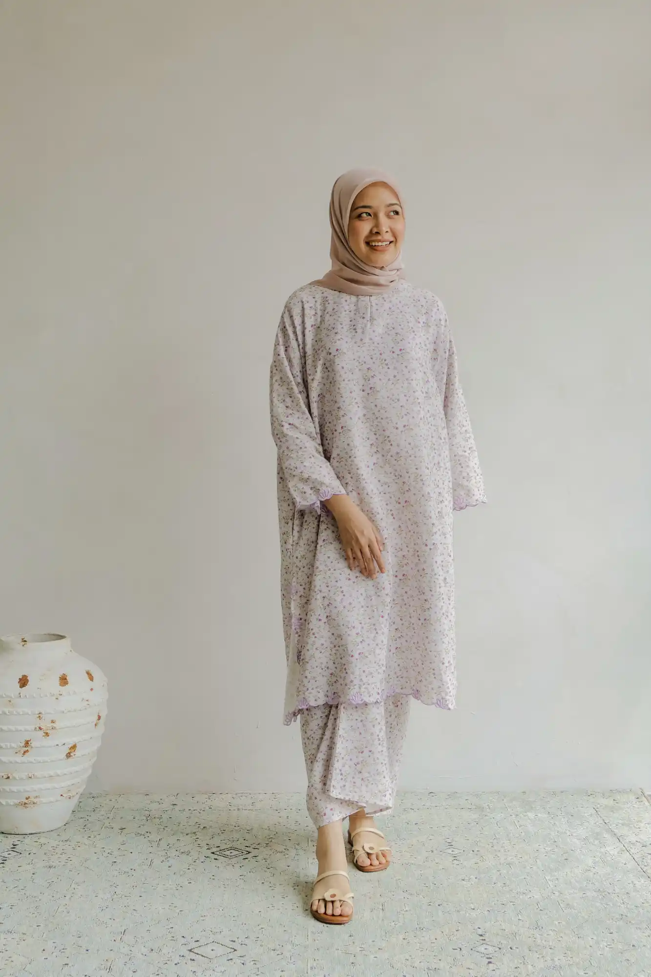 Kalthum Anggun Kurung in Lilac - Image 3