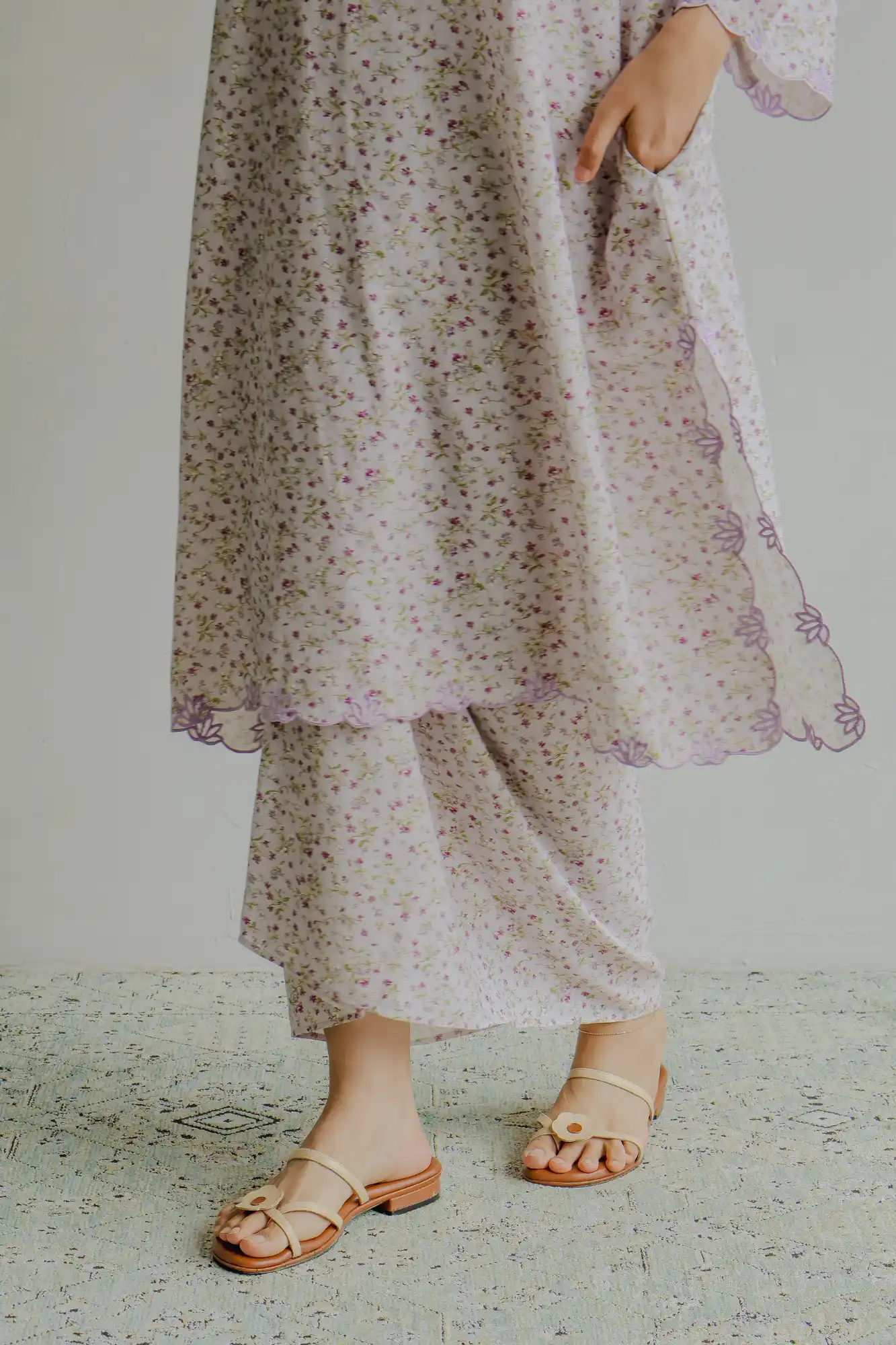 Kalthum Anggun Kurung in Lilac - Image 7