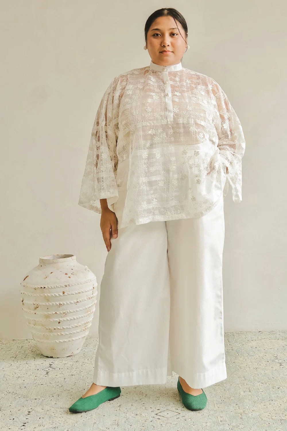 Kasturi Kedah Top Offwhite