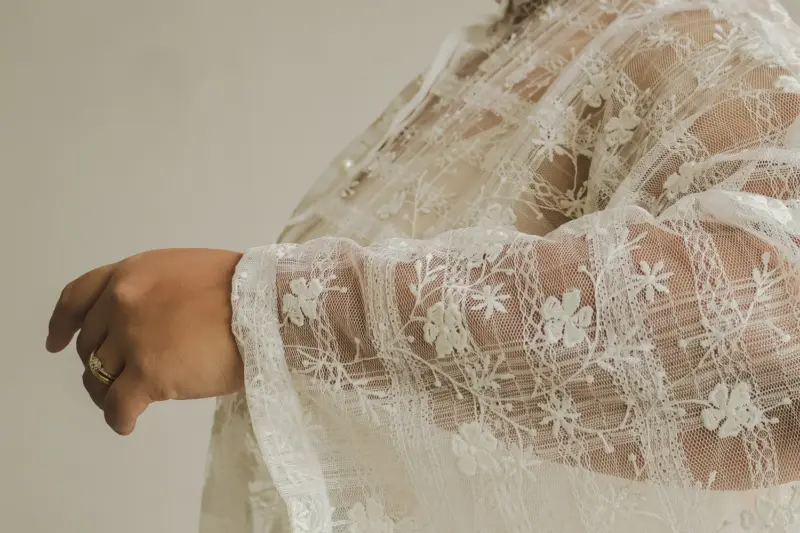 Alternative view of Kasturi Kedah Top Offwhite