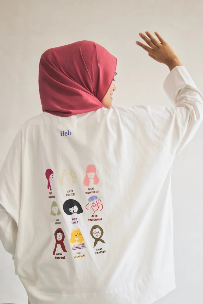 Woman As We Are Tee in White (Emotion Faces)