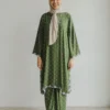 Kalthum Polka Rayon Evergreen