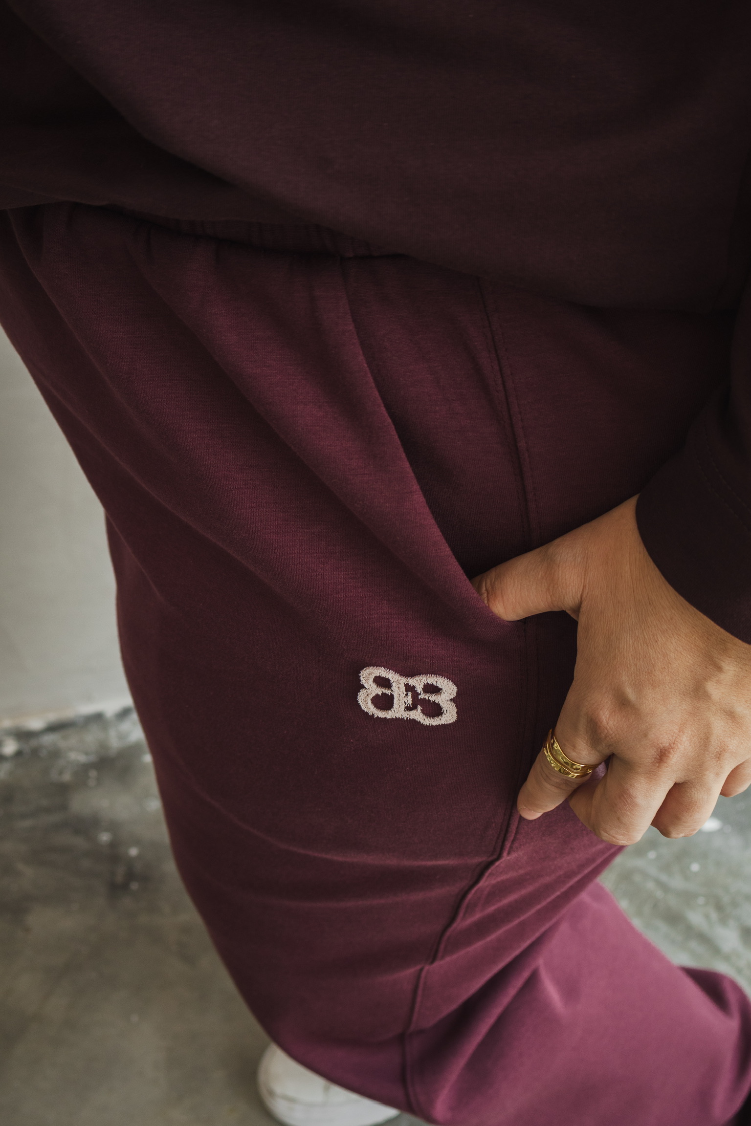 At Ease Pants Plum - Image 2