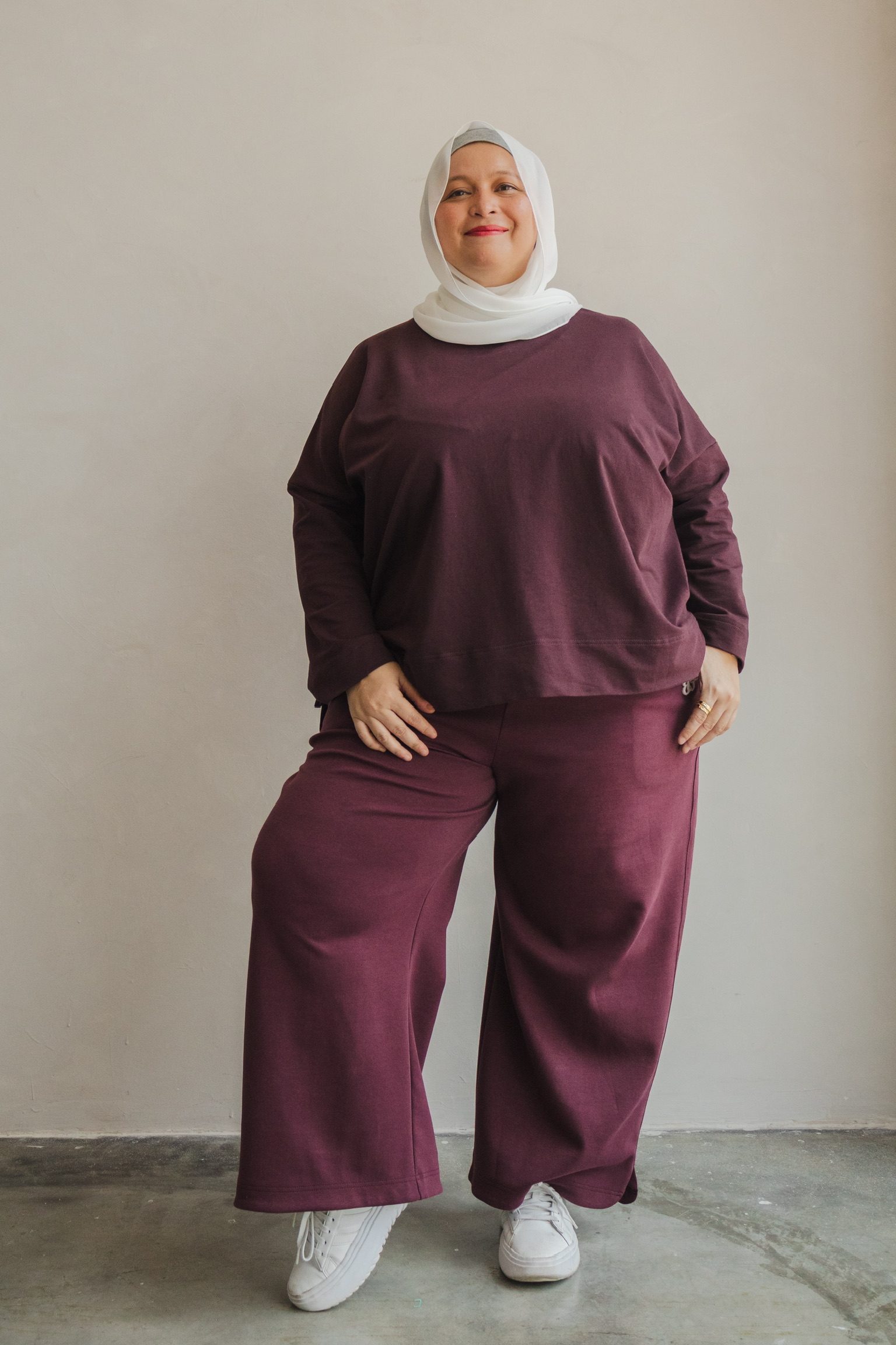 At Ease Pants Plum - Image 4
