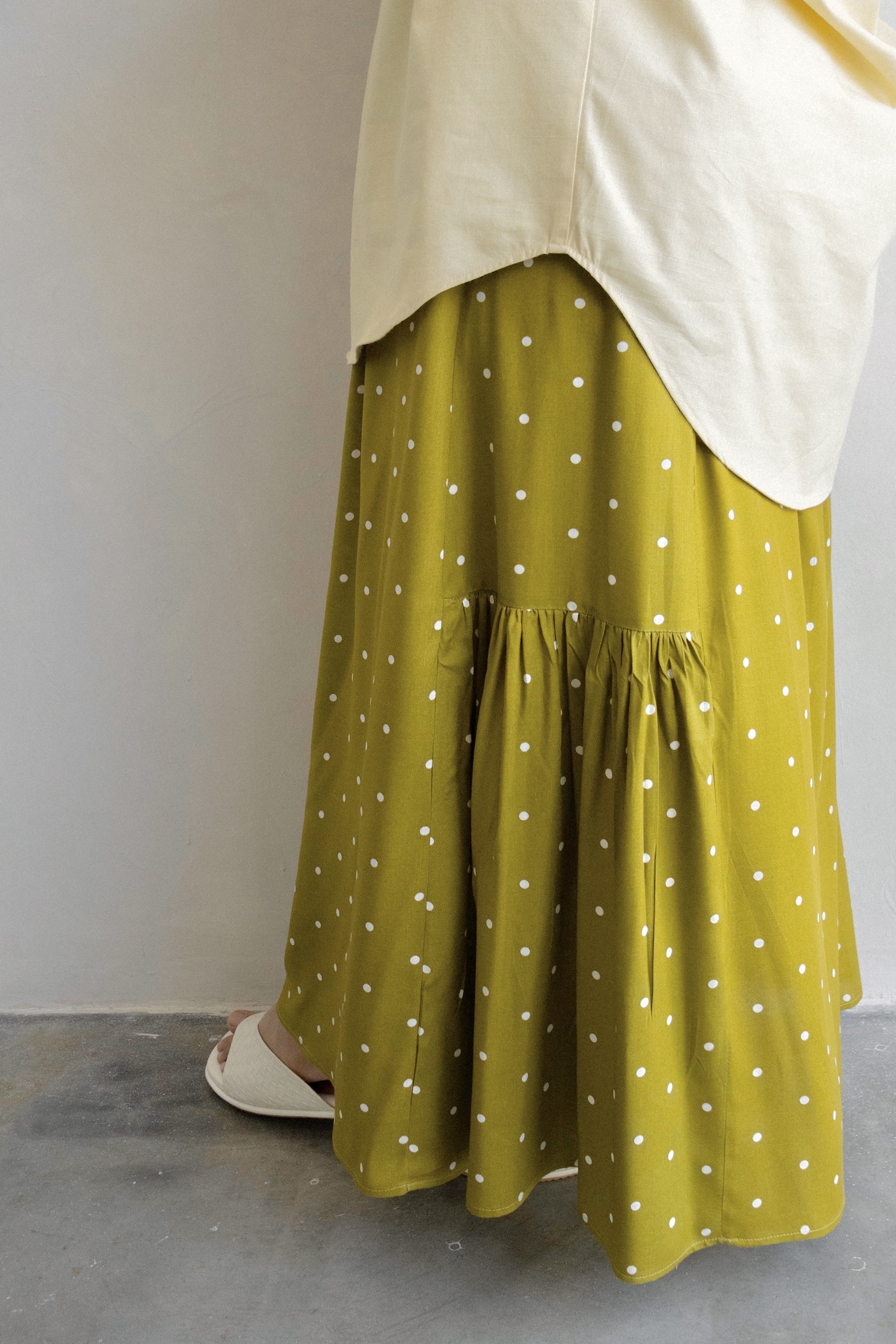 Weekender Dotty Skirt in Matcha